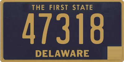 DE license plate 47318