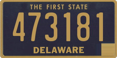 DE license plate 473181