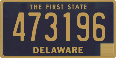 DE license plate 473196