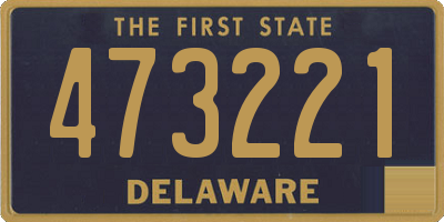 DE license plate 473221