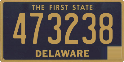 DE license plate 473238