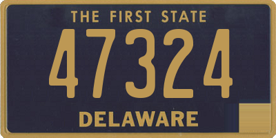 DE license plate 47324