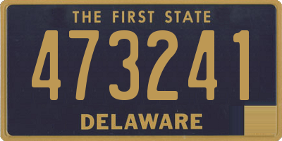 DE license plate 473241