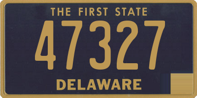 DE license plate 47327