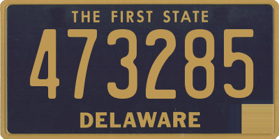 DE license plate 473285