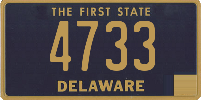 DE license plate 4733