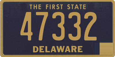 DE license plate 47332