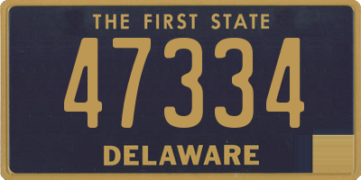 DE license plate 47334