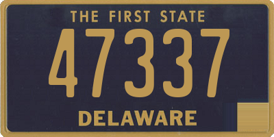 DE license plate 47337