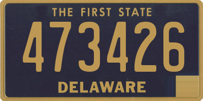 DE license plate 473426