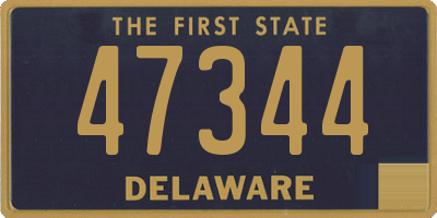 DE license plate 47344