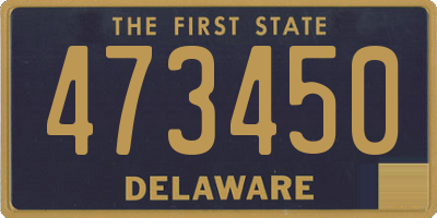 DE license plate 473450