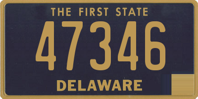 DE license plate 47346