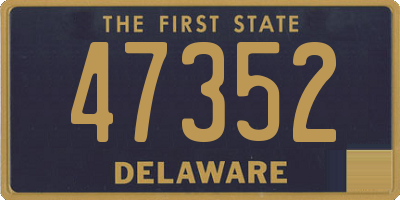 DE license plate 47352