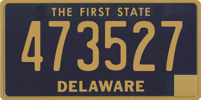 DE license plate 473527