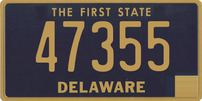 DE license plate 47355