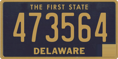 DE license plate 473564