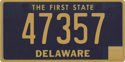 DE license plate 47357