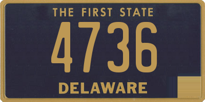 DE license plate 4736