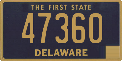 DE license plate 47360