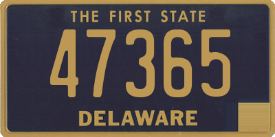 DE license plate 47365