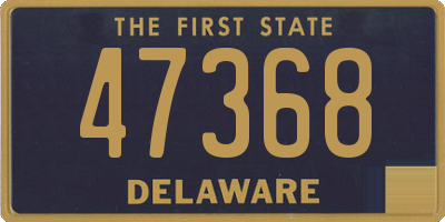 DE license plate 47368