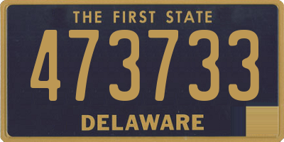 DE license plate 473733