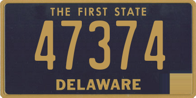 DE license plate 47374