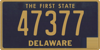 DE license plate 47377