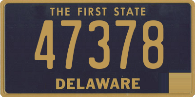 DE license plate 47378