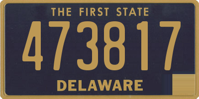 DE license plate 473817