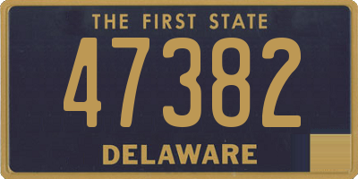 DE license plate 47382