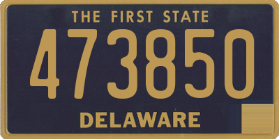 DE license plate 473850