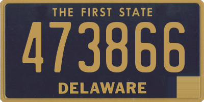 DE license plate 473866