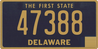 DE license plate 47388