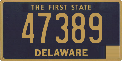 DE license plate 47389