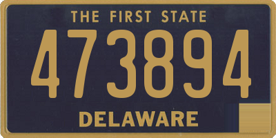 DE license plate 473894