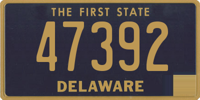 DE license plate 47392