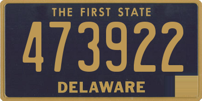 DE license plate 473922
