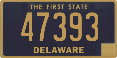 DE license plate 47393