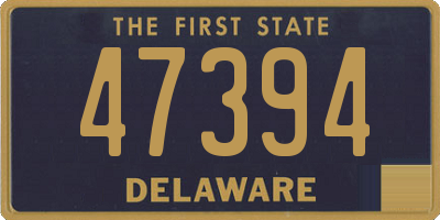 DE license plate 47394