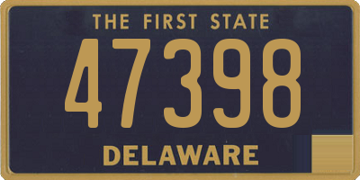 DE license plate 47398