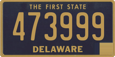 DE license plate 473999