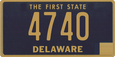 DE license plate 4740