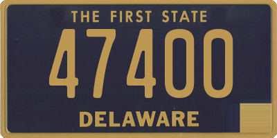 DE license plate 47400