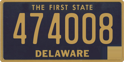 DE license plate 474008