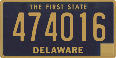 DE license plate 474016