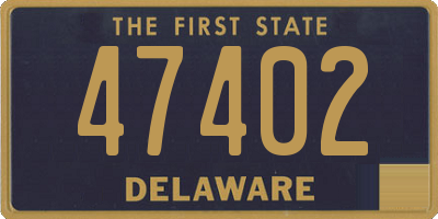 DE license plate 47402