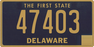 DE license plate 47403