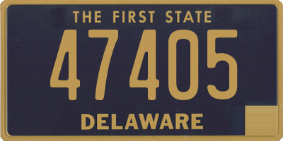 DE license plate 47405